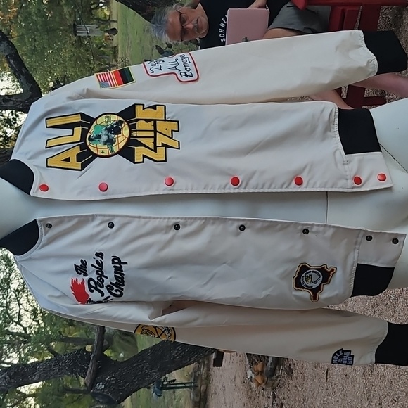 New W Tags ROF Rare! Rumble In The Jungle '74 Stadium Jacket Muhammad Ali Medium - Picture 6 of 16